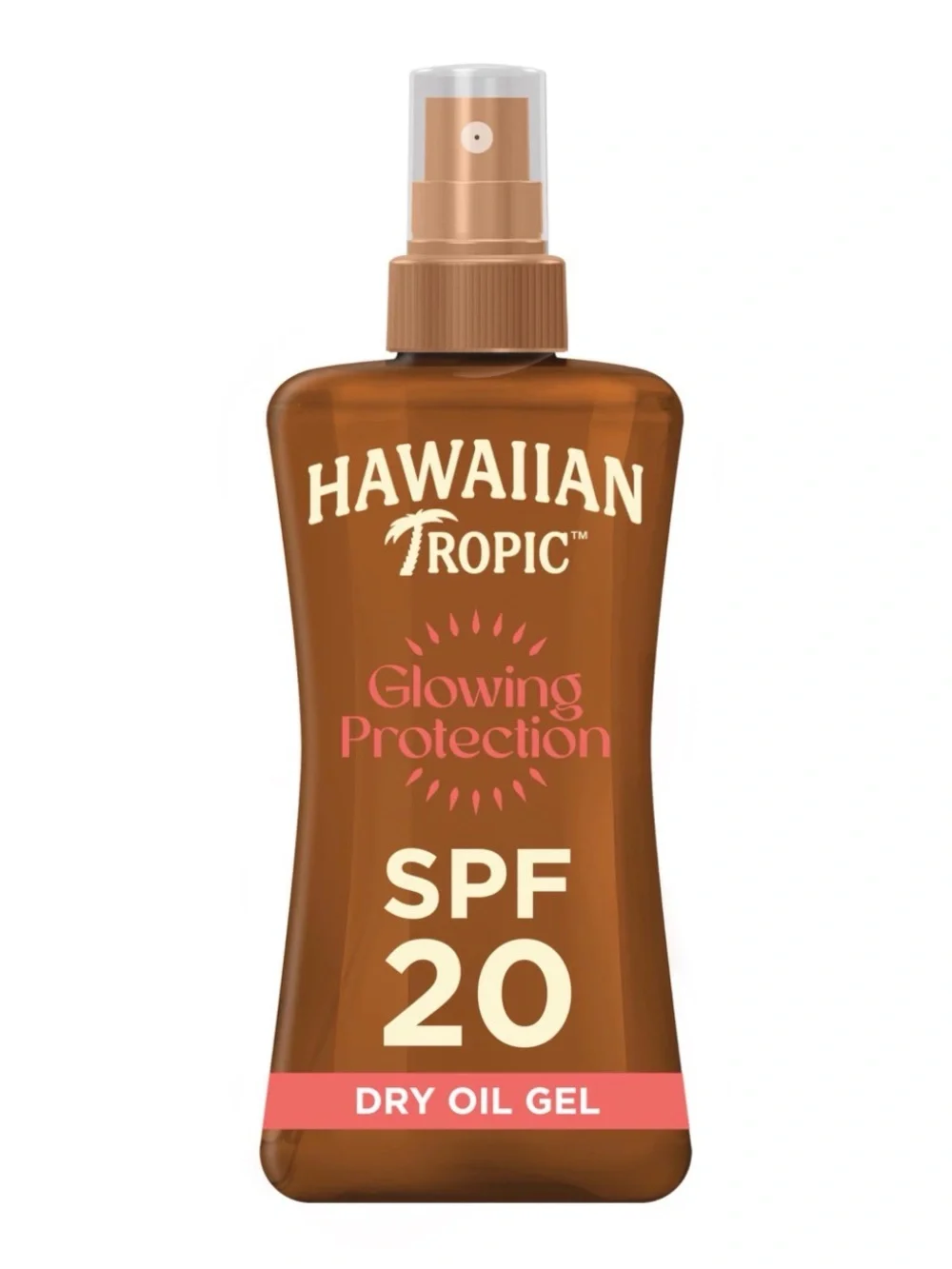 Hawaiian Tropic Glowing Protection SPF 20 Dry Oil Gel — Brown